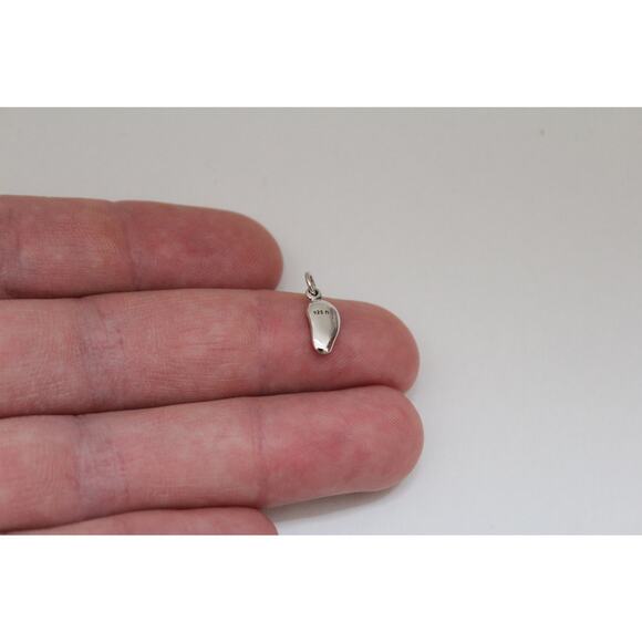 Sterling Silver Ear Charm, Sterling Silver Ear Pendant - Picture 3 of 4